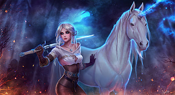 The Witcher 3 Wild Hunt Ciri Girl Artwork, ciri, the-witcher-3, games, ps4-games, xbox-games, pc-games, artist, digital-art, artwork, deviantart HD wallpaper