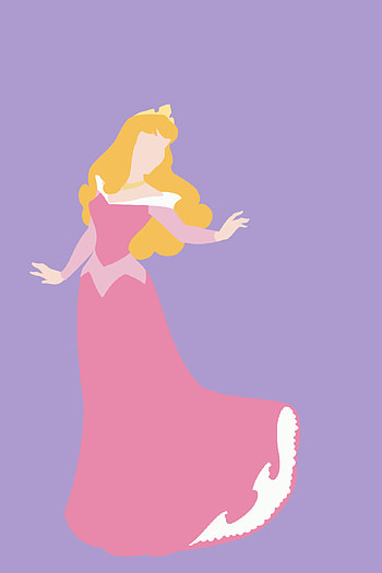 Sleeping Beauty, Disney princess, Minimalistic , Cute Disney HD phone wallpaper
