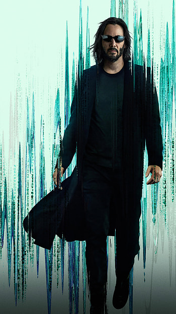 Matrix resurrection, standing, flash graphy HD phone wallpaper