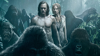 Alexander Skarsgard, Adventure Tarzan film, Margot Robbie, Legend frames HD wallpaper