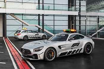 Mercedes-AMG GT R and C-klasse Estate, F1 safety cars, 2018 HD wallpaper