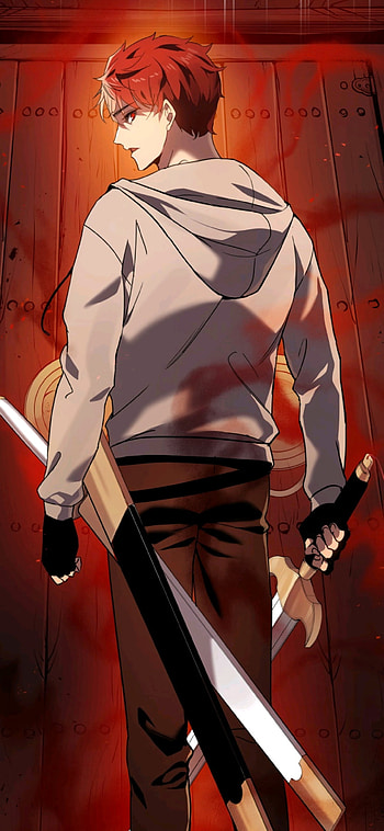 Anime Boy, red, manhwa, descent of the demonic master HD phone wallpaper