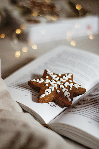 Food, Cookies, Book, Star HD phone wallpaper