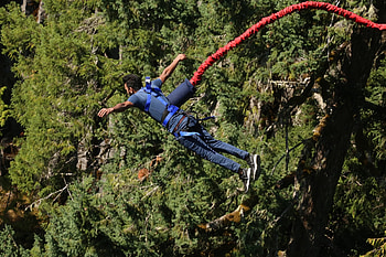 Extreme adrenaline rush, Thrilling adventure, Heart-stopping leap, Adrenaline junkie HD wallpaper