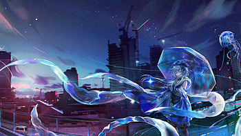 Arknights Mizuki Umbrella, arknights, games, anime, 2022-games HD wallpaper