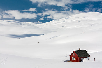 Drifts, Landscape, Winter, Nature, Privacy, Seclusion, House, Snow Covered, Snowbound, Coziness, Comfort HD wallpaper