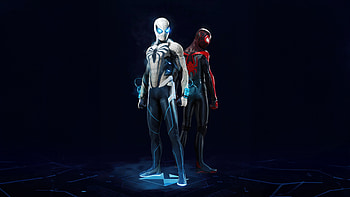 The Cryo Spider Man Suit In Spiderman 2 Ps5, marvels-spider-man-2, spider-man-2, spiderman-2, spiderman, 2023-games, ps5-games, games, artstation HD wallpaper