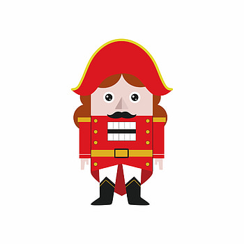 Nutcracker isolated, Fairy tale, Christmas tree, Vector art HD phone wallpaper