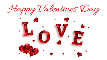 Valentine's Day Love , white, Valentines Day, love, Happy Valentines Day, Valentines, red, hearts HD wallpaper