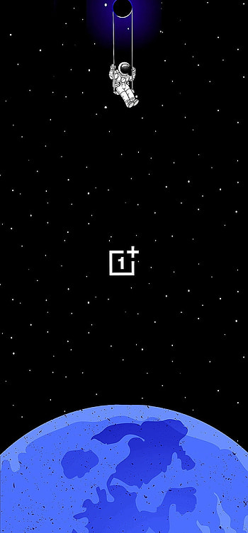 One plus, electric blue, world HD phone wallpaper