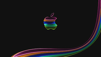 Apple Glass Logo Dark , apple, computer, logo, artist, artwork, digital-art HD wallpaper
