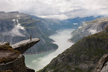 Norway fjord beauty, Trolltunga views, , Captivating landscapes HD wallpaper