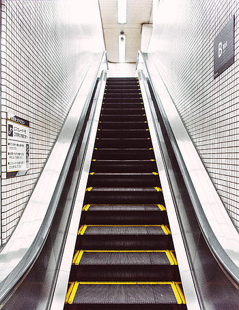 Miscellanea, Miscellaneous, Stairs, Ladder, Steps, Metro, Subway, Escalator HD phone wallpaper
