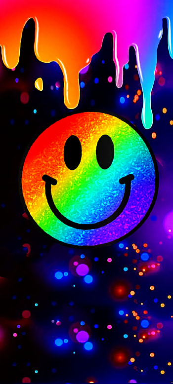 Rainbow Smiley, happy HD phone wallpaper