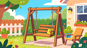 Cozy Patio Swing — Garden, patio swing, Porch Swing HD wallpaper