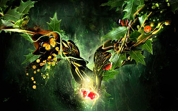 Green fantasy tree, fantasy, tree HD wallpaper