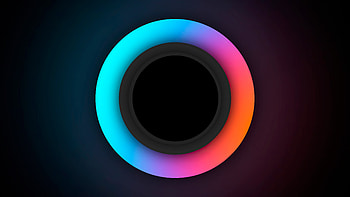Glowing Circle , circle, abstract HD wallpaper