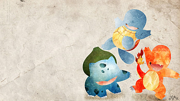 Kanto Starters - Pokemon by doubleu42 Kanto Starters - Pokemon by doubleu42 HD wallpaper