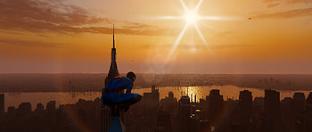 sunset, New York, spider man, Peter Parker, video game, Spider-Man (PS4) HD wallpaper