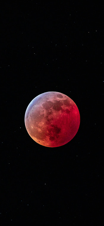 Stunning super blood wolf moon, Celestial spectacle, Night sky's wonder, Astronomical enchantment HD phone wallpaper