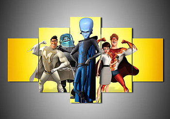 Megamind sequel merchandise, Cartoon art decor, Canvas artwork, Wall decoration HD wallpaper