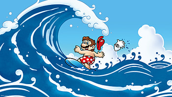 Super Mario’s Epic Surf Adventure – Ultra, Super Mario HD wallpaper