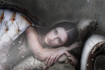 Wishing, lady, beautiful, fantasy HD wallpaper