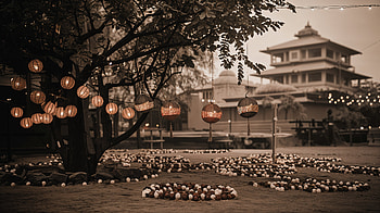 Diwali Elegance: A Ultra of Festival Lights, Diwali, Festive, lantern, flower, temple HD wallpaper