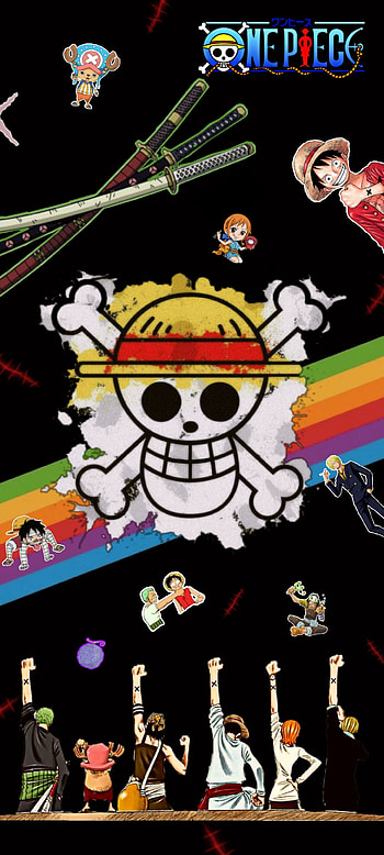 Onepiece, AMOLED, usopp, black, dark, zoro, nami, anime HD phone wallpaper