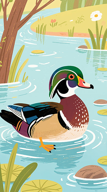 Wood Duck Serenity — , duck HD phone wallpaper