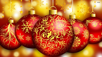Christmas Decorations, Baubles, Christmas, Decorations, Red HD wallpaper