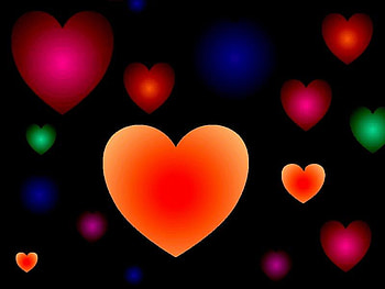 HEARTS ONE, , background, two, hearts HD wallpaper