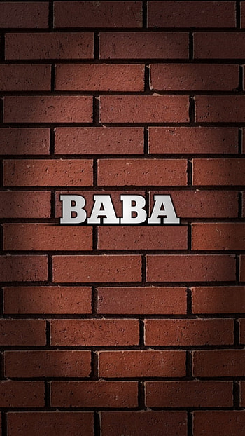 Baba, brickwork, orange HD phone wallpaper