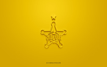 Sheriff Tiraspol, Moldavian football club, yellow background, Sheriff Tiraspol logo, football, Moldova, Sheriff Tiraspol 3D logo HD wallpaper