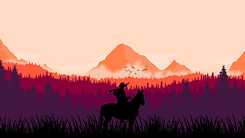 Red Dead Redemption 2 MInimal Art , red-dead-redemption-2, 2018-games, games, ps-games, deviantart, artist, artwork, digital-art, minimalism, minimalist HD wallpaper