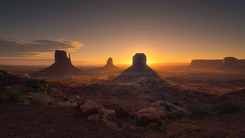 Monument Valley sunset , Top backgrounds, Breathtaking landscapes, Nature's masterpiece HD wallpaper
