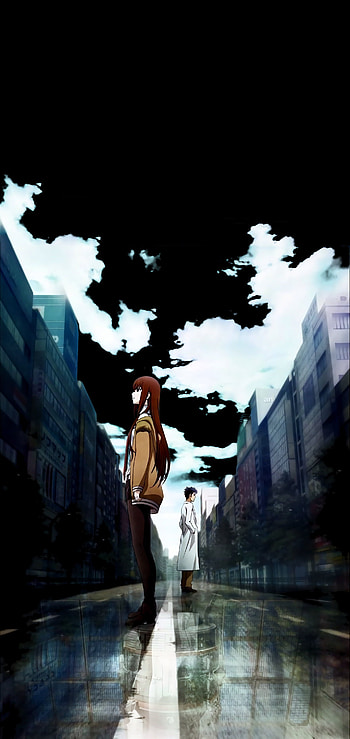 Steins; Gate, steins, okabe, anime, kurisu HD phone wallpaper