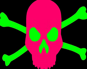 Frenchcore Gabbernetz, black, hardcore, skull, evil, labrano, gabbernetz, pink, neon, green, frenchcore, gizzzi, lime HD wallpaper