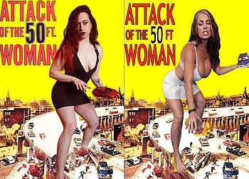 Attack of the 50ft Women, Goldie Blair, Giantess, Chloe Creations, Attack of the 50ft Woman, HM Valkyrie HD wallpaper