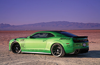 Cars, 2010, Chevrolet Camaro, Rs, Irvine Pony Slayer, Synergy-Green HD wallpaper