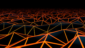 Geometrical, triangles, glowing lines, abstract HD wallpaper
