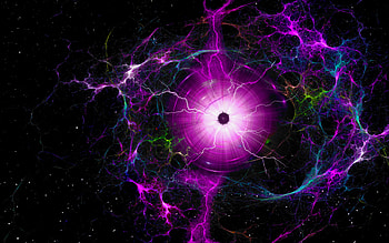 Abstract, Lightning, Bright, Fractal, Energy HD wallpaper