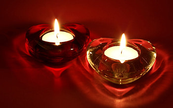 Love, Heart, Candle HD wallpaper