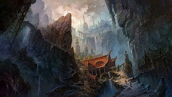 fantasy city Backgrounds HD wallpaper
