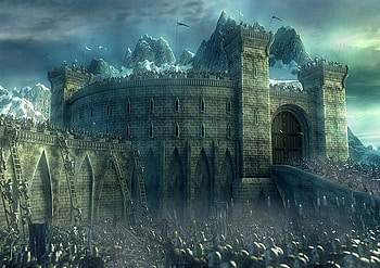 The Siege, walls, ladders, armour, arms, fantasy, battle, army, castle, warriors HD wallpaper