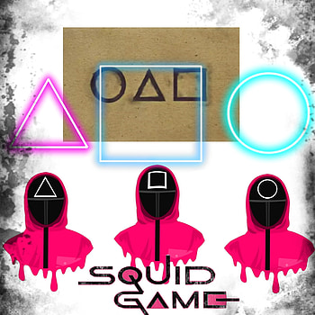 SquidGame, electric blue, magenta HD phone wallpaper