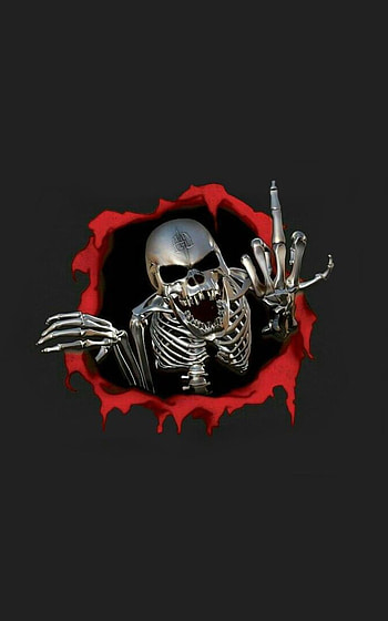 Skull, symbol, art HD phone wallpaper