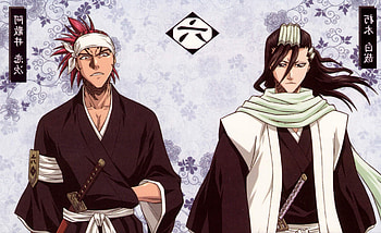 Byakuya Kuchiki Renji Abarai Boys War Weapons Stunning Kawaii Anime HD wallpaper