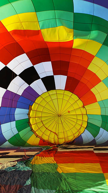 colorful, vehicle, hot air balloon HD phone wallpaper