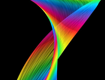 Colorful, twisted, blue, green HD wallpaper